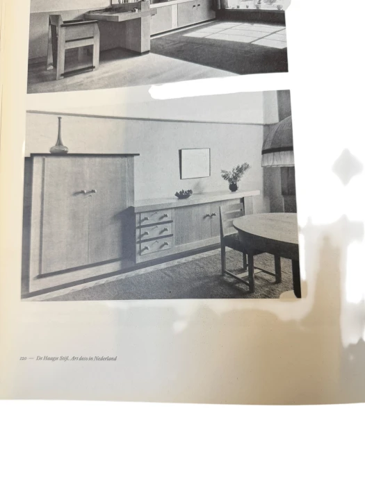 Art Deco Modernist Round Extendable Dining Room Table by Hendrik Wouda, 1931